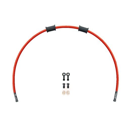 Set cevi za sklopko Venhill POWERHOSEPLUS KAW-11010CB-RD (1 cev v kompletu) Red hoses, black fittings