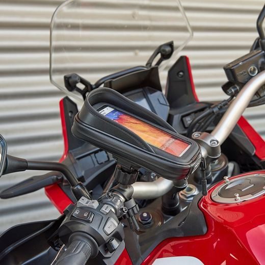 Smartphone holder SHAD X0SG71H phone size up to 180x90mm (6,6") on handlebar
