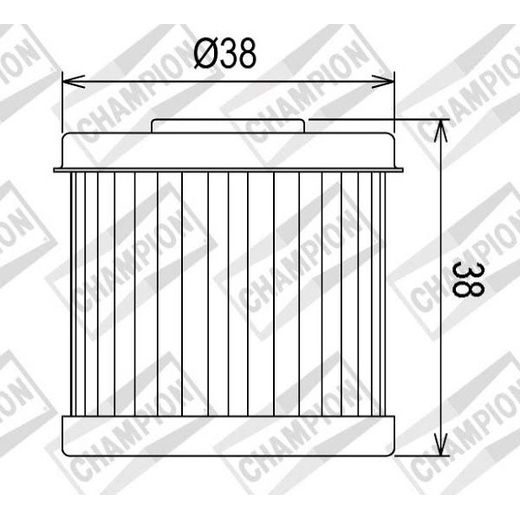 Oljni filter CHAMPION COF067 100609475
