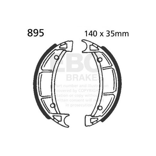 Brake shoe set EBC 895