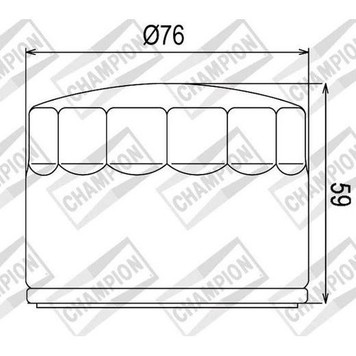 Oljni filter CHAMPION COF4528 100609125