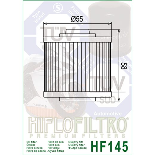 Oljni filter HIFLOFILTRO HF145