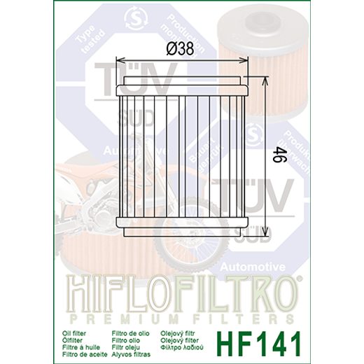 Oljni filter HIFLOFILTRO HF141