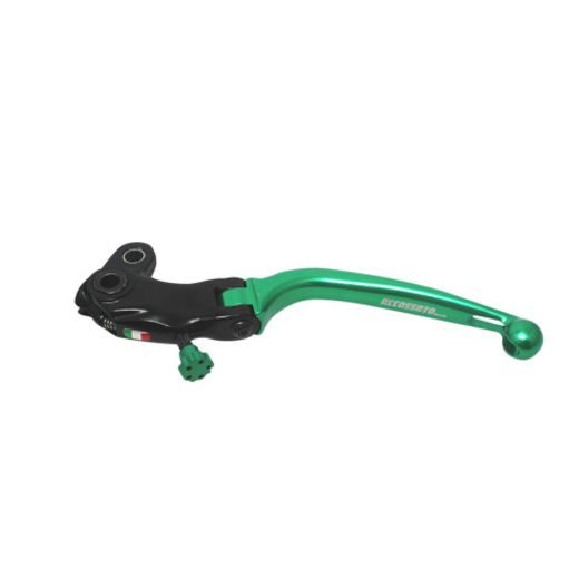 Folding lever ACCOSSATO LV016 in aluminium for ACCOSSATO full clutch zelena
