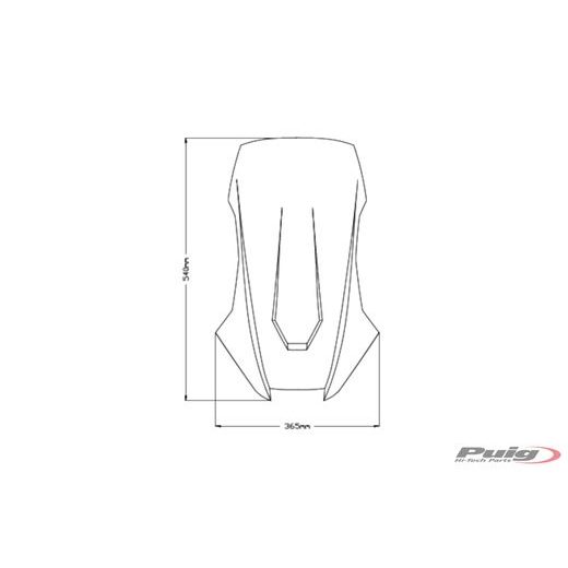 Windscreen PUIG SPORT 20584W clear