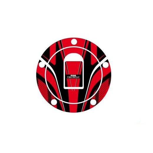 Fuel cap cover PUIG RADIKAL 6310R rdeč
