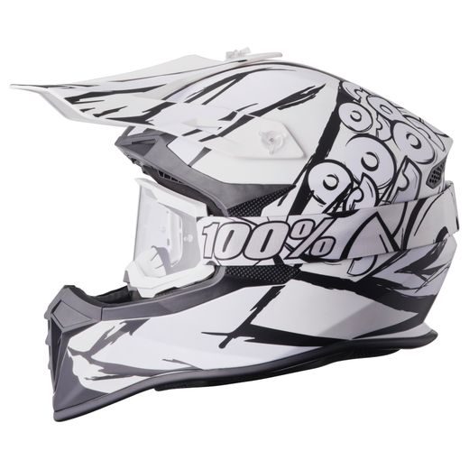 Cross helmet GMS FORTIS ZG14022 matt black-white 2XL