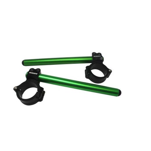 Pair of raised clip-on ACCOSSATO CP004 +10 mm 10 degrees inclination, green