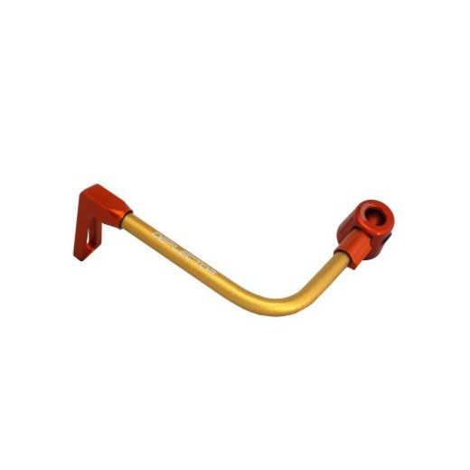 Lever guard ACCOSSATO DE002 with gold hose and joint left, aluminium
