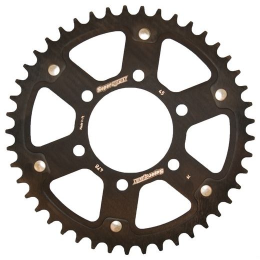 Zadnji verižnik (zobnik) SUPERSPROX STEALTH RST-478:45-BLK črna 45T, 520