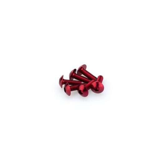 Screws PUIG ANODIZED 0543R rdeč M5 x 15mm (6pcs)