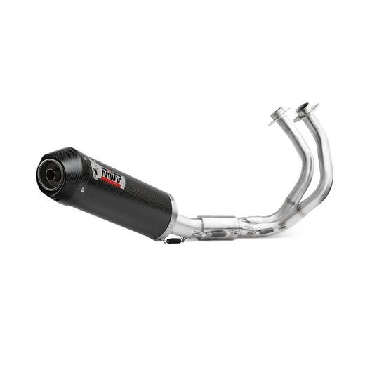 Celoten izpušni sistem 2x1 MIVV OVAL K.057.K3C Carbon with carbon cap
