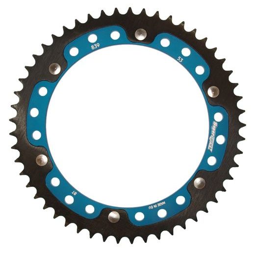Zadnji verižnik (zobnik) SUPERSPROX STEALTH RST-839:53-BLU moder 53T, 428