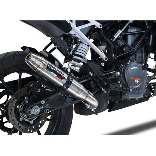 Slip-on exhaust GPR DEEPTONE INOX KT.209.2.RACE.DE Brushed Stainless steel