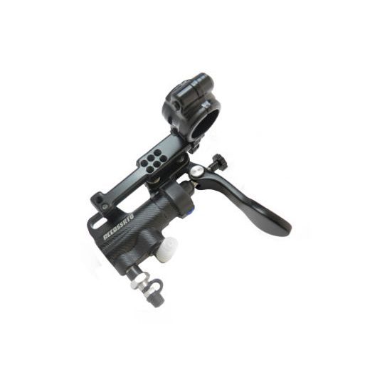 Thumb brake master cylinder ACCOSSATO BP004 piston diam. 10.5 mm with long lever and bracket included