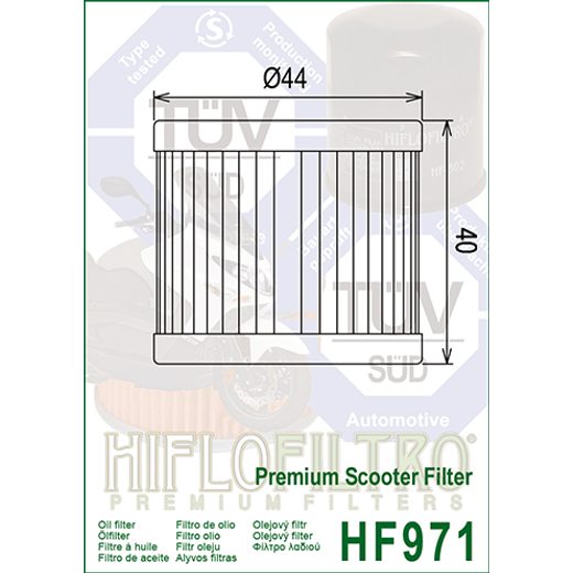Oljni filter HIFLOFILTRO HF971