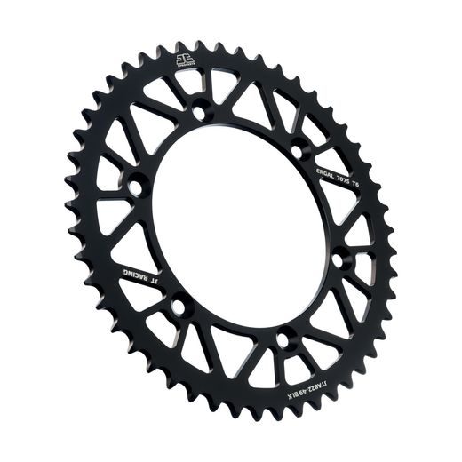 Aluminijasti zadnji verižnik (zobnik) JT JTA 822-49BLK 49T, 520 Črn