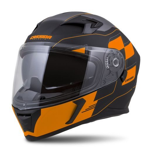 Integralna čelada CASSIDA INTEGRAL 3.0 ROXOR black matt/ orange/ grey 2XL