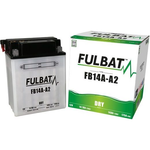 Konvencionalen akumulator (priložena kislina) FULBAT FB14A-A2 (YB14A-A2) Kislina priložena