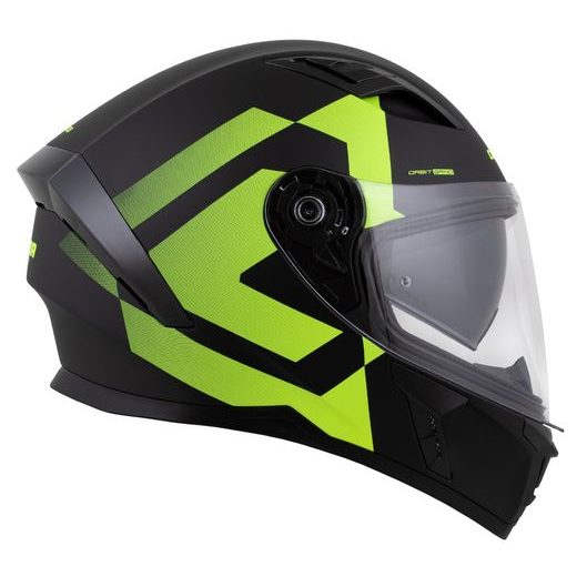 Integralna čelada CASSIDA Orbit Grind black matt, yellow fluo 2XL