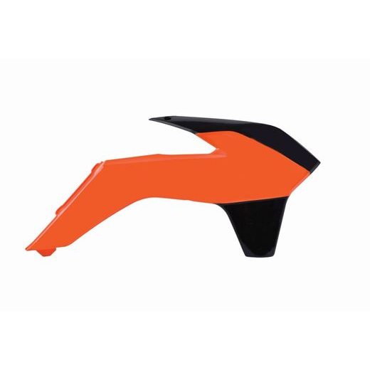 Radiator scoops POLISPORT 8416700001 (par) orange KTM/black