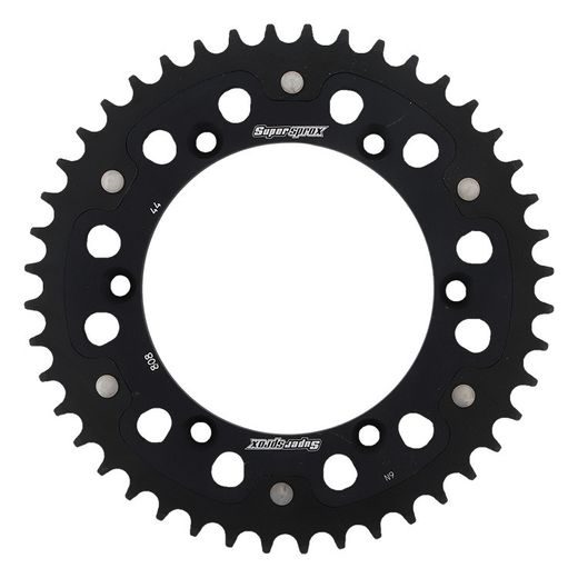 Zadnji verižnik (zobnik) SUPERSPROX STEALTH RST-808:44-BLK črna 44T, 520