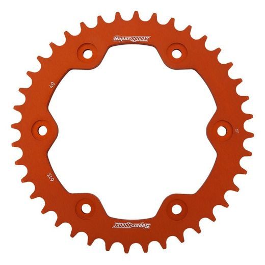 Rear ALU sprocket SUPERSPROX RAL-613:40-ORG oranžna 40T, 525
