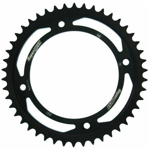 Zadnji verižnik (zobnik) SUPERSPROX RFE-831:46-BLK črna 46T, 428
