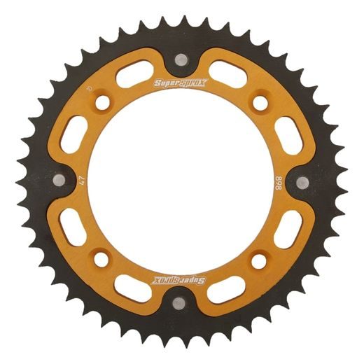 Zadnji verižnik (zobnik) SUPERSPROX STEALTH RST-898:47-GLD zlata 47T, 428