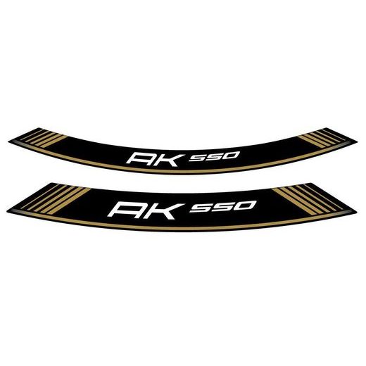Rim strip PUIG AK550 9630O zlata set of 8 rim strips