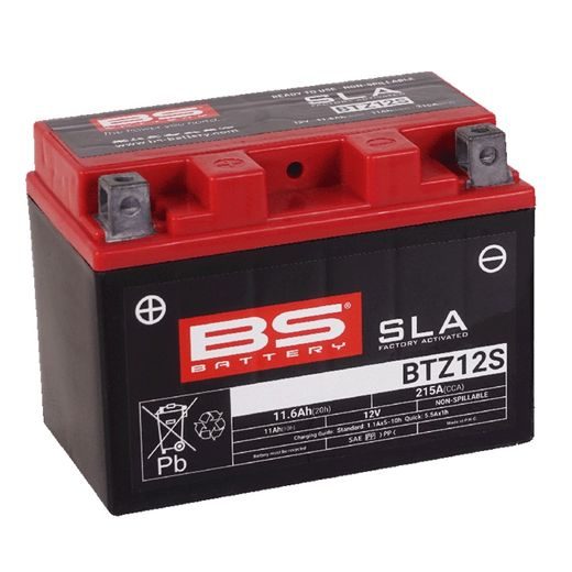 Tovarniško aktiviran akumulator BS-BATTERY BTZ12S (YTZ12S) SLA
