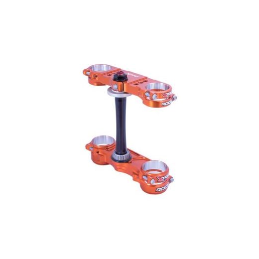 Triple clamp X-TRIG ROCS PRO 40501008 Oranžna 20-22mm