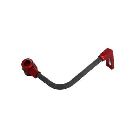Lever guard ACCOSSATO DE006 with black hose and joint right, carbon