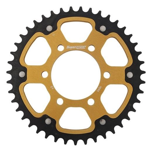 Zadnji verižnik (zobnik) SUPERSPROX STEALTH RST-7095:43-GLD zlata 43T, 525