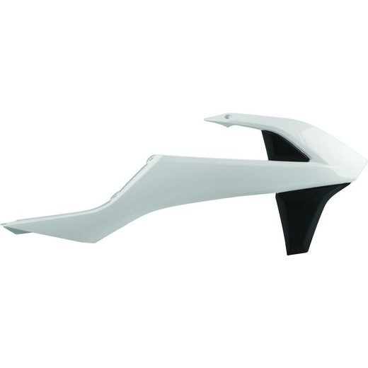 Radiator scoops POLISPORT 8417800004 (par) white/black