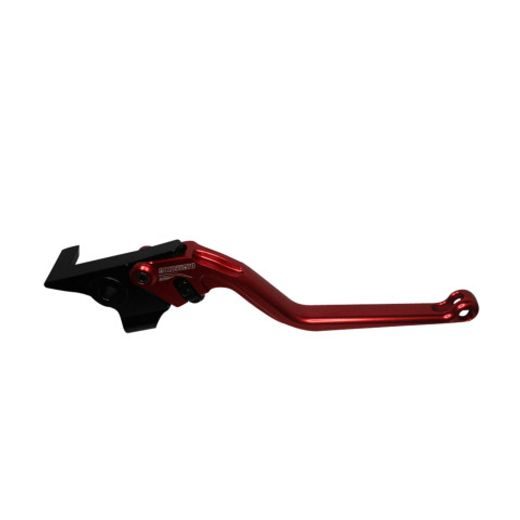 Ročica zavore ACCOSSATO EDF016 fixed CNC-worked aluminium, red