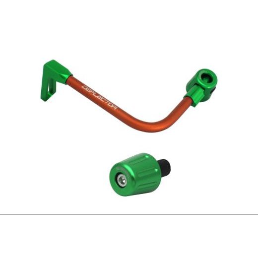 Lever guard in aluminium + right end ACCOSSATO DE005 with orange hose and joint levi