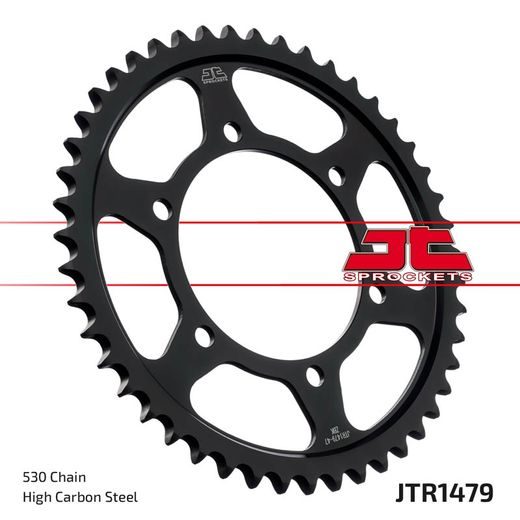 Zadnji verižnik (zobnik) JT JTR 1479-42ZBK 42T, 530 Black Zinc