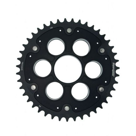 Rear sprocket STEALTH with alloy disc SUPERSPROX RSA-755:43-BLK Črn 43T, 520