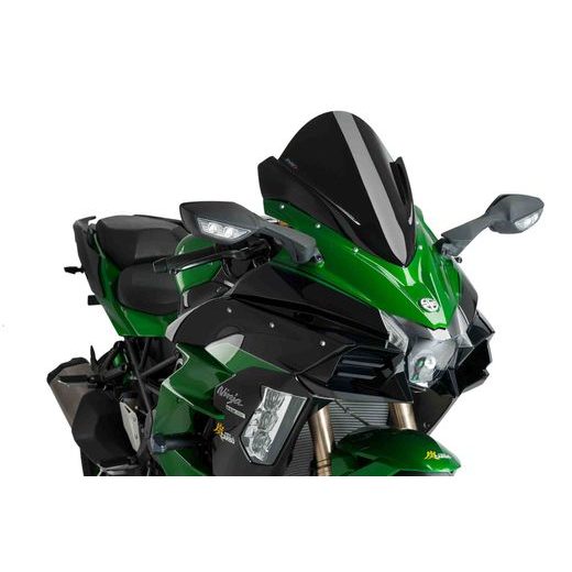 Windscreen PUIG RACING 9704N črna