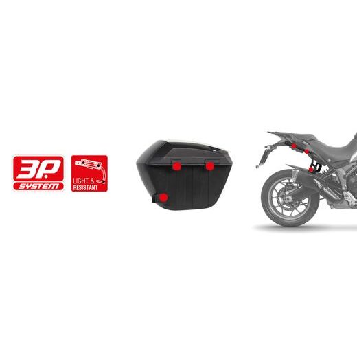 Stranski kovčki ( Side cases ) SHAD SH23 D0B23200W aluminium look