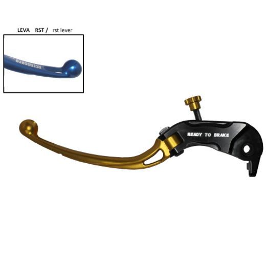 Ročica sklopke ACCOSSATO LV033 in Aluminium For Clutch Master Cylinder Ready To Brake zlata