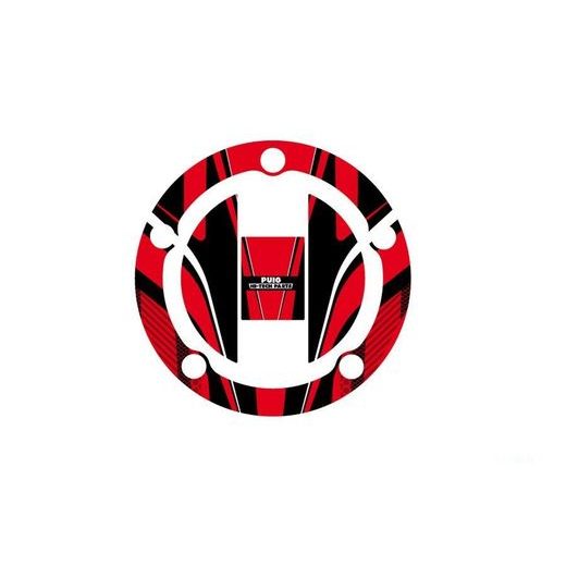 Fuel cap cover PUIG RADIKAL 6318R rdeč