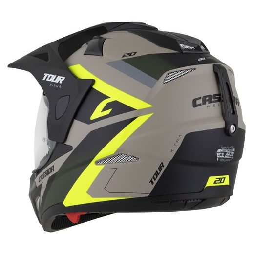 Motocross Helmet CASSIDA TOUR 2.0 X-TRA /black matt peak L