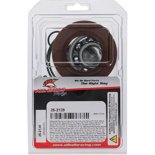 Differential Seal Only Kit All Balls Racing 25-2139-5 spredaj
