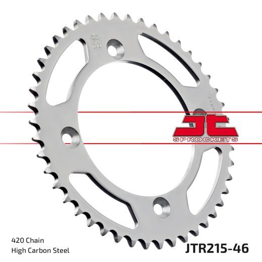 Zadnji verižnik (zobnik) JT JTR 215-46 46T, 420