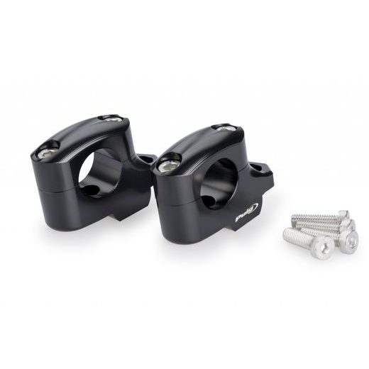 Risers PUIG PULLBACK 22141N črna height 25mm, d 29mm