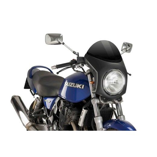 Windshield universal PUIG SEMI-FAIRING 9553N matt black črna