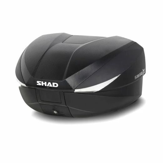 Kovček ( Top case ) SHAD SH58X D0B58206B Karbon (expandable concept) with PREMIUM lock and backrest