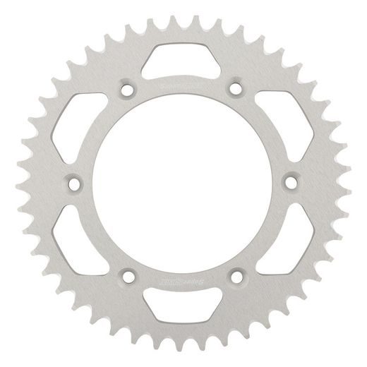 Aluminijasti zadnji verižnik (zobnik) SUPERSPROX RAL-8000:45-SLV srebrna 45T, 520